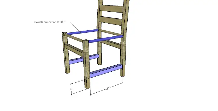 DIY Plans to Build a Splint Seat Chair-Side Stretchers