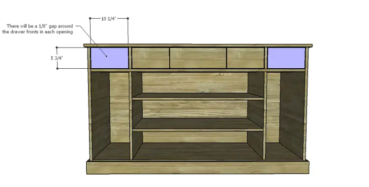 DIY Plans to Build a Kemper Media Console-Drawers