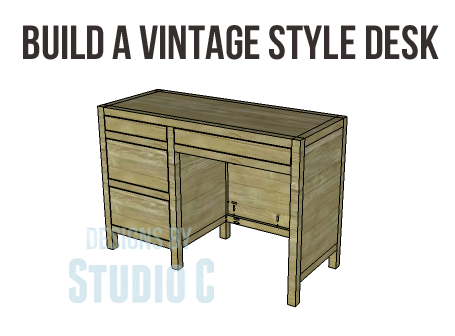 DIY Plans to Build a Vintage Style Desk-copy