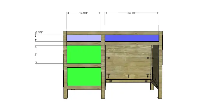 DIY Plans to Build a Vintage Style Desk-drawers