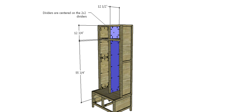 Plans to Build a Double Locker-Cubby Dividers