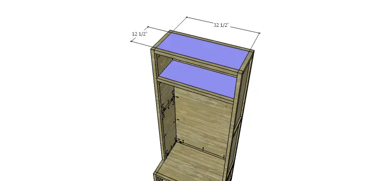Plans to Build a Double Locker-Top & Shelves