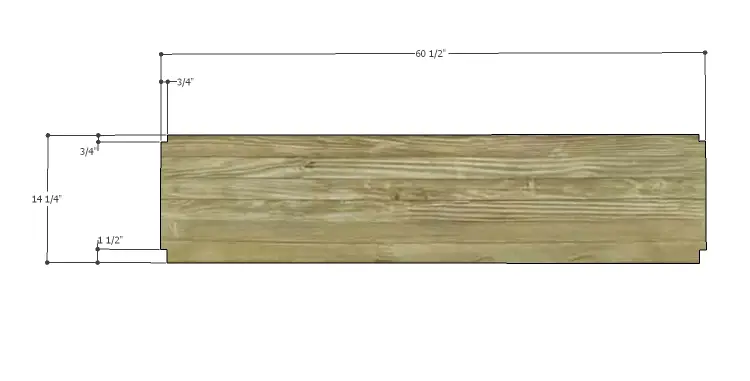 Hilton Media Stand Plans-Cabinet Top 1
