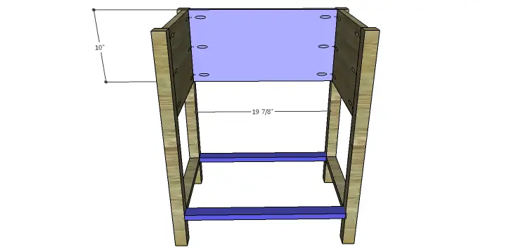 Presley 5-Drawer Table Plans-Back & Lower Stretchers