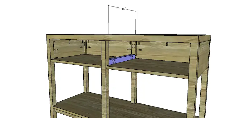 Bridgeman Console Table Plans-Center Drawer Spacer