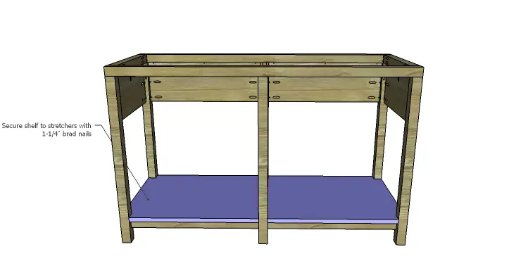 Bridgeman Console Table Plans-Shelf 2