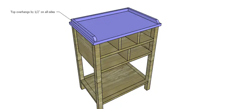 Presley 5-Drawer Table Plans-Top 2