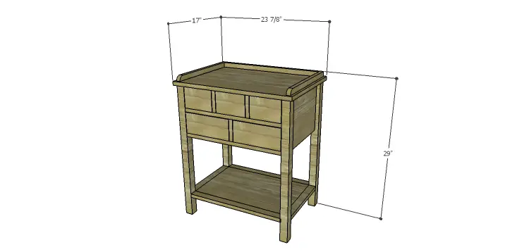 Presley 5-Drawer Table Plans