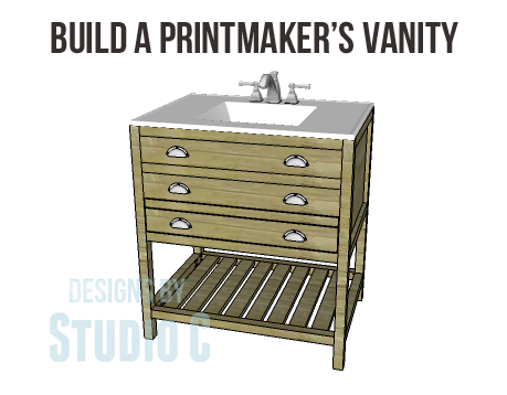 DIY plans build Printmaker's vanity