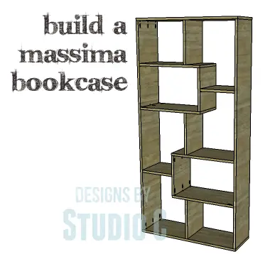 Diy Plans To Build A Massima Bookcase Designs By Studio C