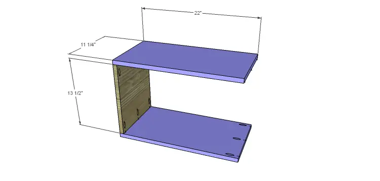 DIY Plans to Build a Massima Bookcase_Cubbies 1