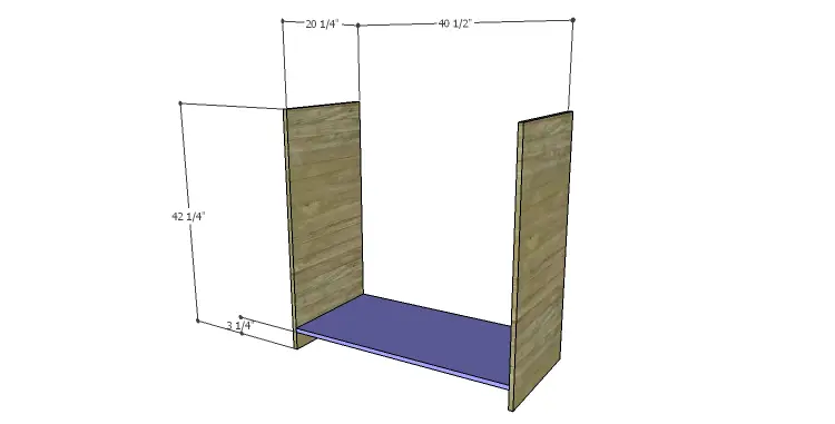 DIY Plans to Build a Howell Bar Cabinet_Sides & Bottom