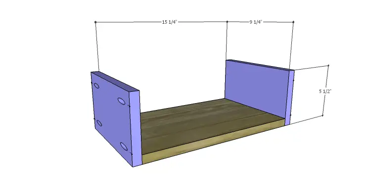 DIY Plans to Build a Brandy Console Table-Drawer BS