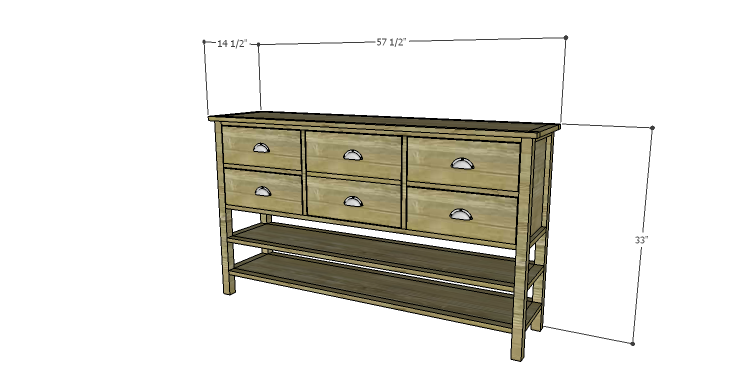 DIY Plans to Build a Brandy Console Table