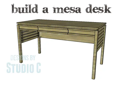 DIY plans build Mesa desk
