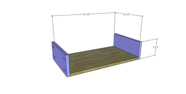 DIY Plans to Build a Spring Rose Dresser-Sm Drawer BS