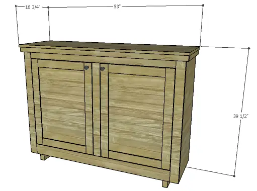 DIY Plans to Build an Eclectic Wood Sideboard