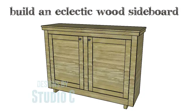 build eclectic wood sideboard