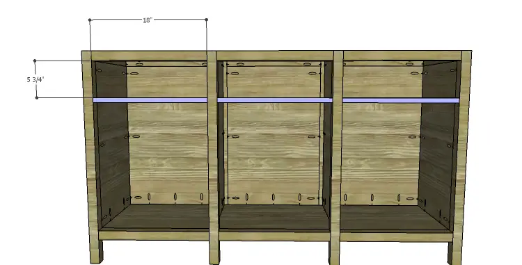 DIY Plans to Build an Alexander Sideboard_Front Stretchers