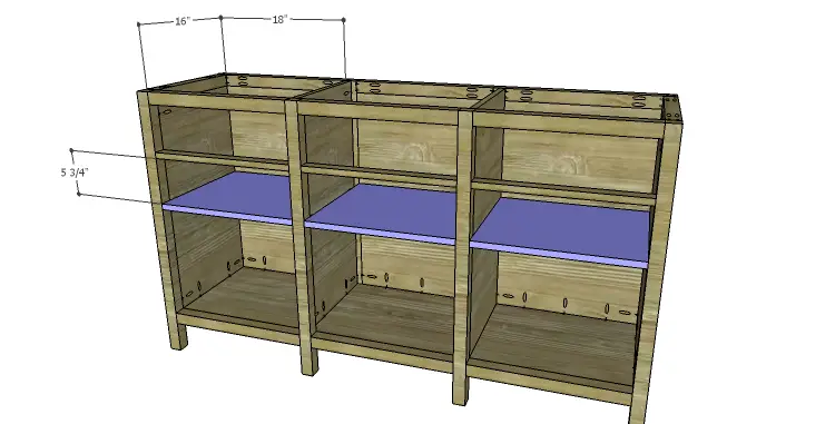 DIY Plans to Build an Alexander Sideboard_Shelves