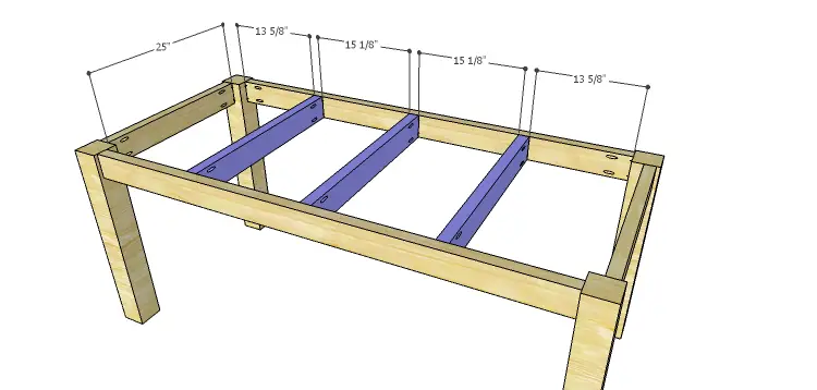 DIY Plans to Build a Burlington Dining Table_Center Supports