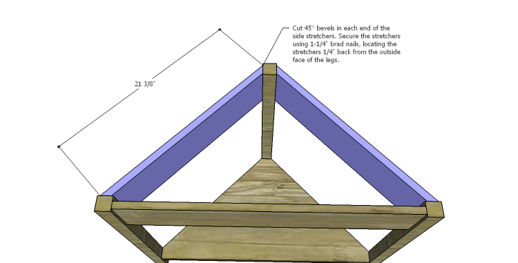 DIY Plans to Build a Geneva Corner Table_Side Stretchers