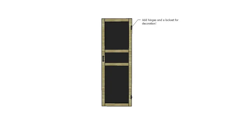 DIY Plans to Build a Door Chalkboard_Hardware
