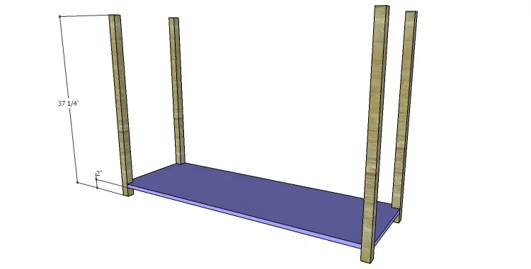 DIY Plans to Build an Edinburgh Console Table_Lower Shelf & Legs