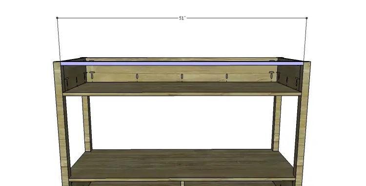 DIY Plans to Build an Edinburgh Console Table_Upper Stretcher