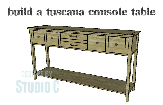 build tuscana console table