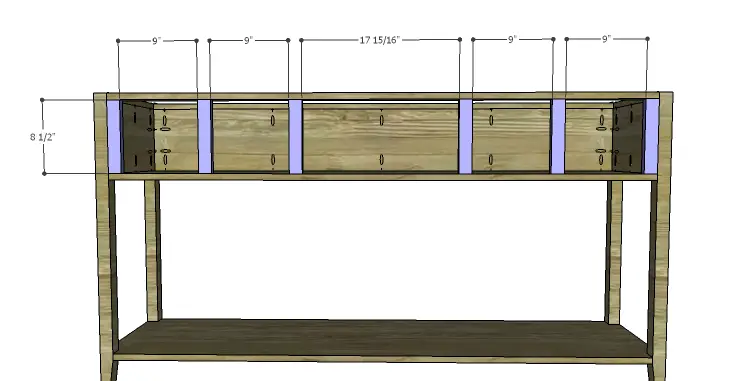 DIY Plans to Build a Tuscana Console Table_Dividers