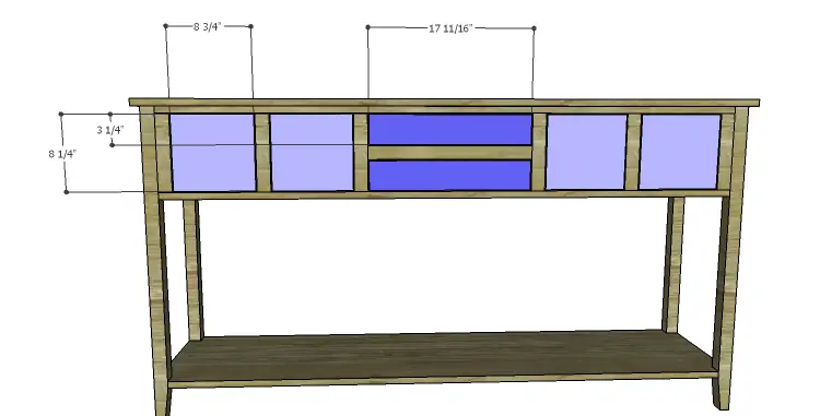DIY Plans to Build a Tuscana Console Table_Drawer Fronts