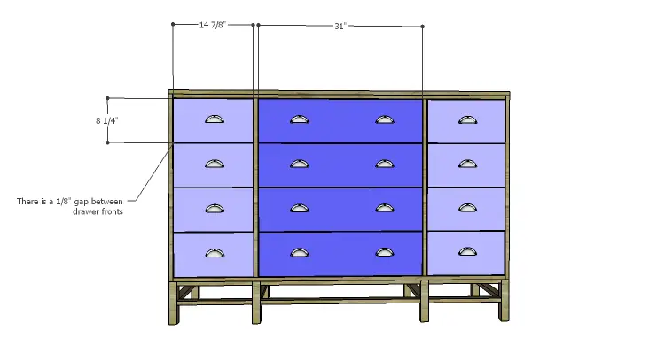 DIY Plans to Build a Serenity Dresser_Drawer Fronts