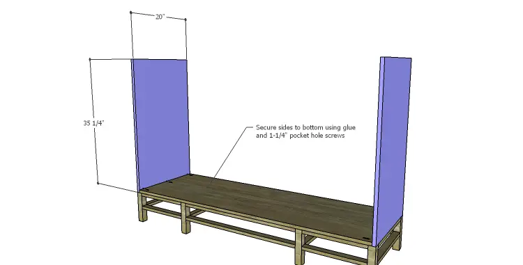 DIY Plans to Build a Serenity Dresser_Sides