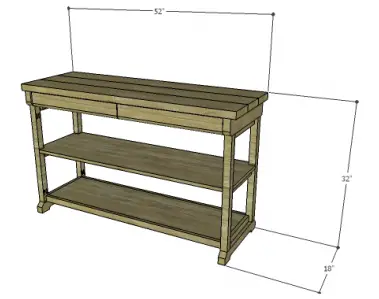 DIY Plans to Build a Sweeten Console Table