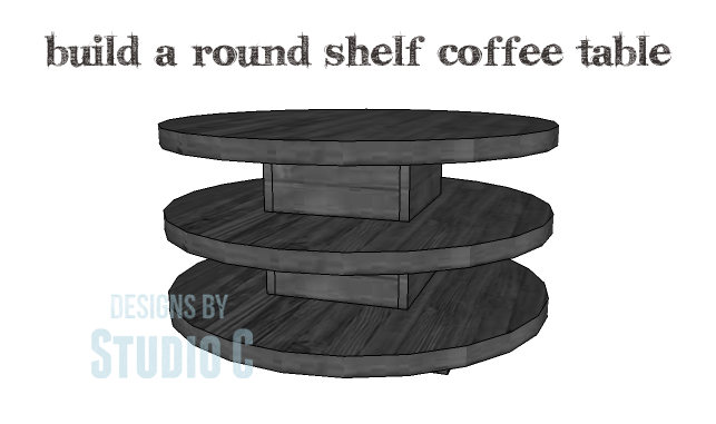 build Round Shelf Coffee Table