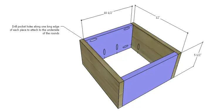 DIY Plans to Build a Round Shelf Coffee Table_Frame 1a