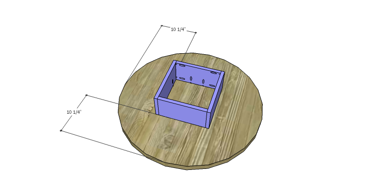 DIY Plans to Build a Round Shelf Coffee Table_Frame 1b