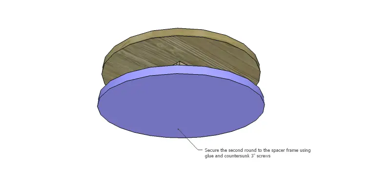DIY Plans to Build a Round Shelf Coffee Table_Round 2