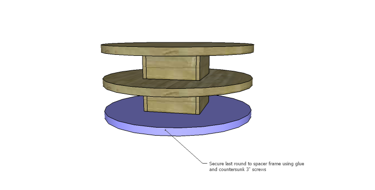 DIY Plans to Build a Round Shelf Coffee Table_Round 3