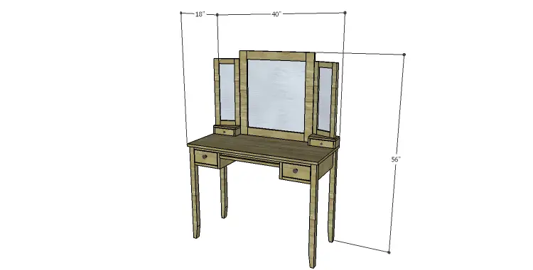 DIY Plans to Build a Magnolia Vanity Table