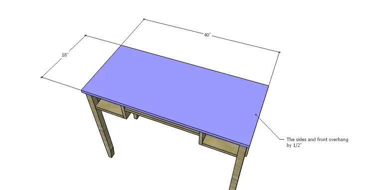 DIY Plans to Build a Magnolia Vanity Table_Top