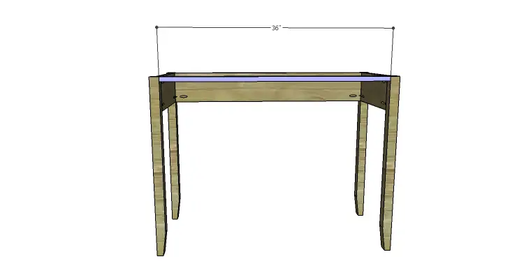 DIY Plans to Build a Magnolia Vanity Table_Upper Stretcher