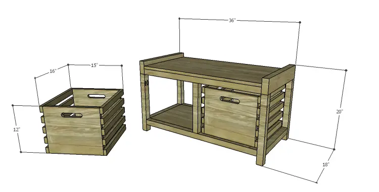 DIY Plans to Build a Laura Storage Bench