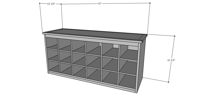 DIY Plans to Build a Maxwell Shoe Storage Bench
