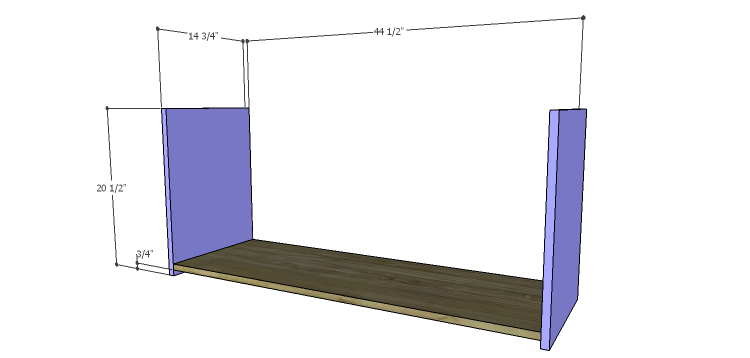 DIY Plans to Build a Maxwell Shoe Storage Bench_Bottom & Sides