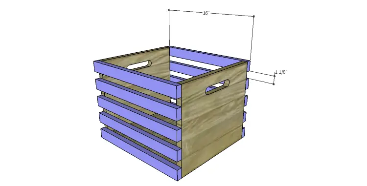 DIY Plans to Build a Laura Storage Bench_Crate Side Slats