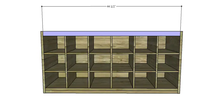 DIY Plans to Build a Maxwell Shoe Storage Bench_Front Stretcher