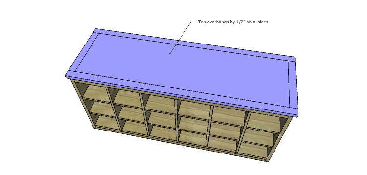 DIY Plans to Build a Maxwell Shoe Storage Bench_Top 2