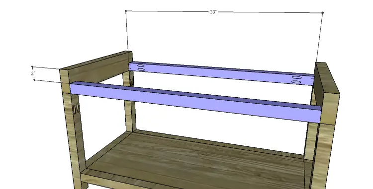 DIY Plans to Build a Laura Storage Bench_Upper Stretchers